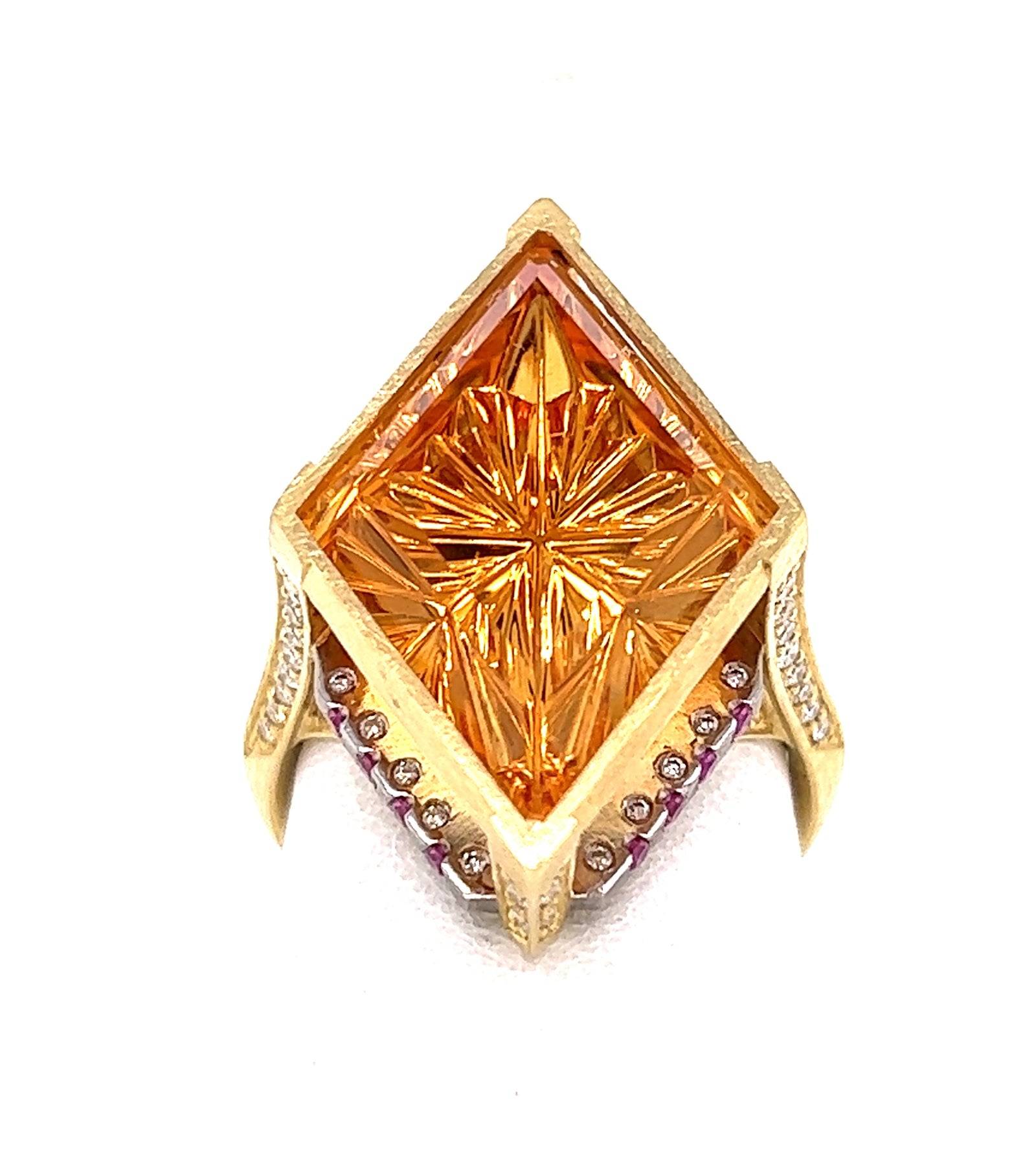 Citrine Sunburst Ring